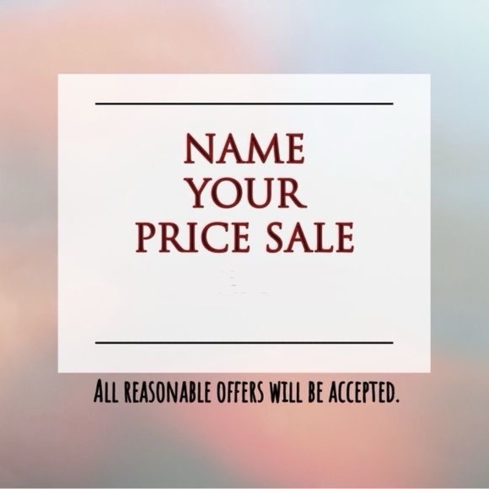 Name Your Price Sale